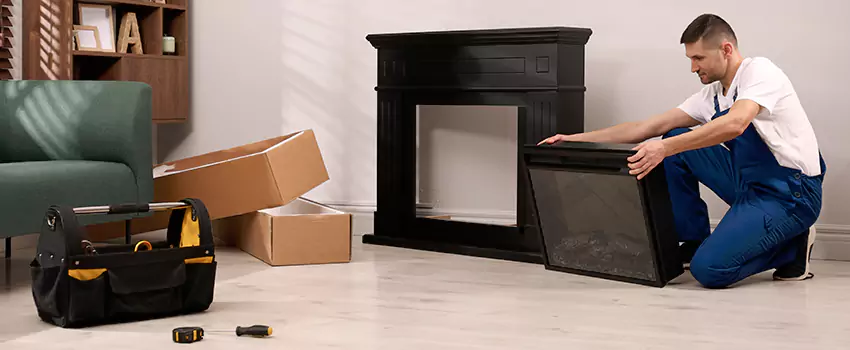 Old Rusted Metal Fireplace Repair And Replacement in Lakewood, NJ